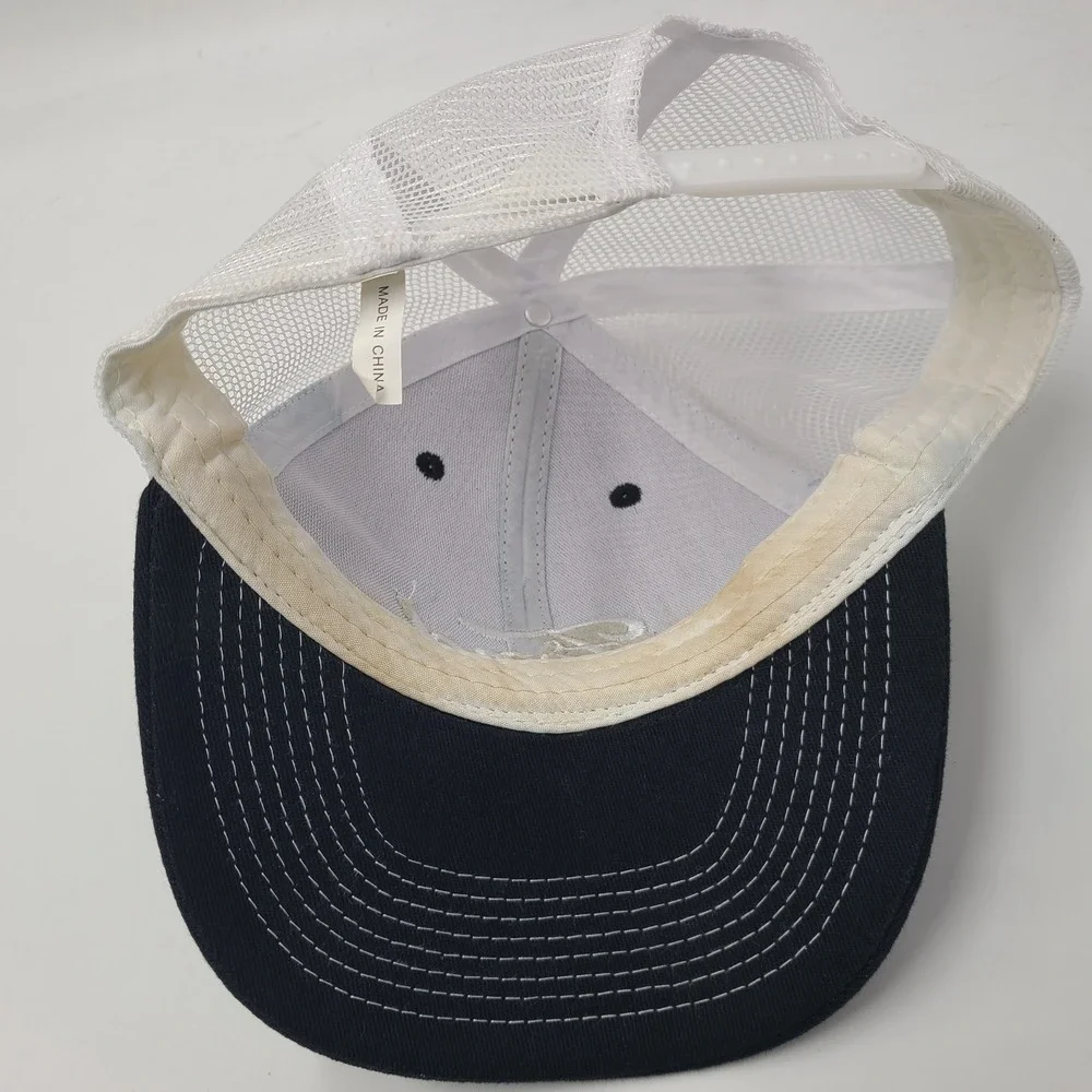 Ford Hat Snapback Trucker Mesh Black White Logo Script Car Truck Advertising Men